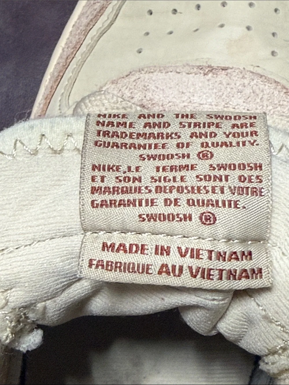 Nike Low-Top Sneakers in Cream & Dusty Pink